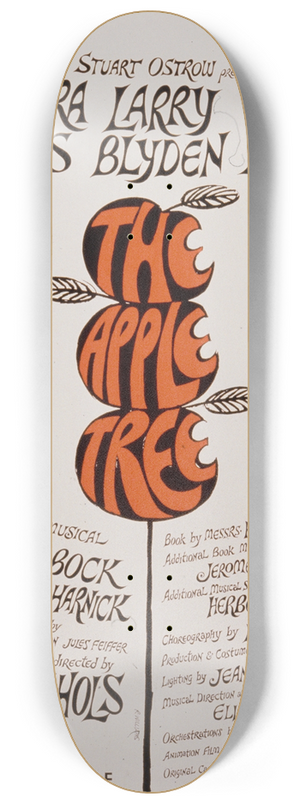 Artcraft Lithograph - The apple tree 8.25 inch art skate deck