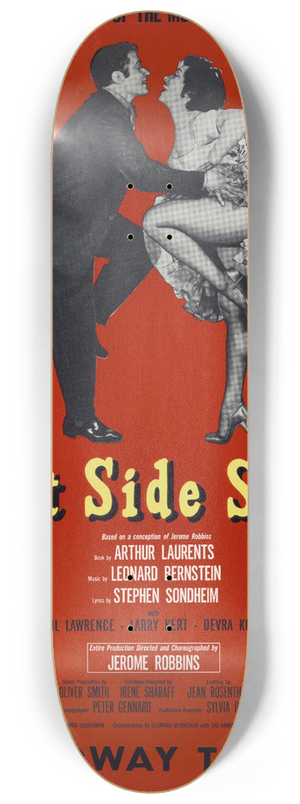 Artcraft Lithograph - West side story 8.25 inch art skate deck