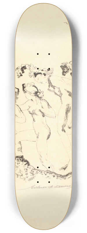 Arthur Bowen Davies - Bacchantes 8.25 inch art skate deck