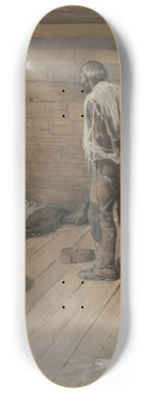 Arthur Burdett Frost - A Conjugal Difference 8.25 inch art skate deck