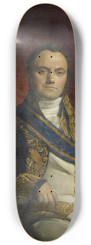 Franois-Joseph Navez - Portrait of Lonard Pierre Joseph, Viscount du Bus de Gisignies, Commissioner-General 8.25 inch art skate deck
