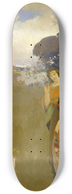Arthur F. Mathews - Spring Dance 8.25 inch art skate deck