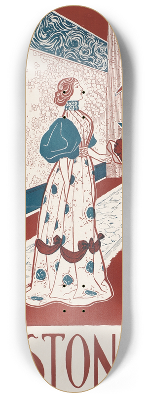 Arthur Garfield Learned - The Bostonian, Easter 8.25 inch art skate deck