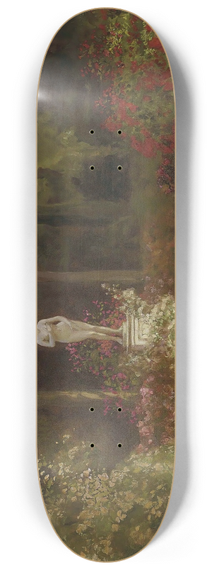 Arthur John Black - The rose garden 8.25 inch art skate deck