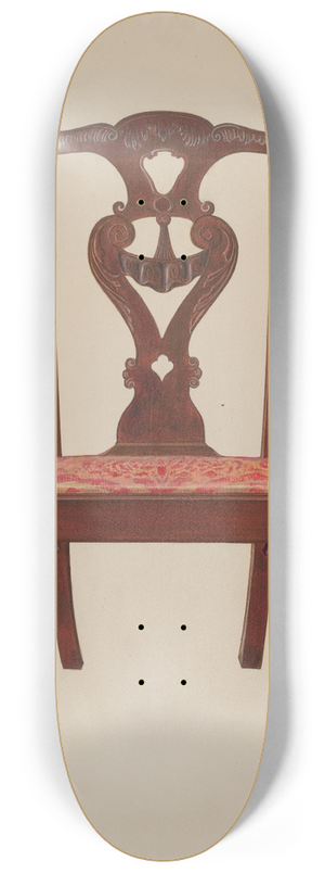 Arthur Johnson - Chippendale Mahogany Side Chair 8.25 inch art skate deck