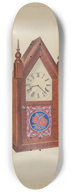 Arthur Mathews - Steeple Clock 8.25 inch art skate deck