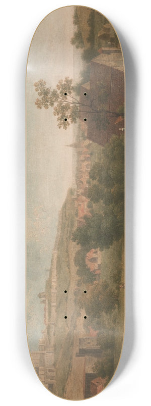Arthur Nelson - Landscape, with Dover Castle in the Distance 8.25 inch art skate deck