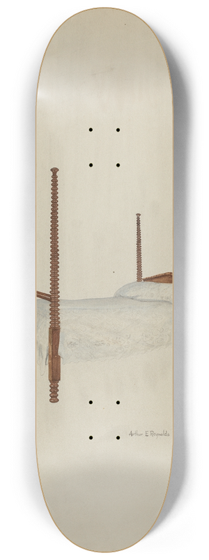 Arthur P. Reynolds - Bed, Four Poster 8.25 inch art skate deck