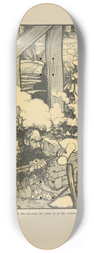 Arthur Rackham - Once again the buzzing fly came in at the window 8.25 inch art skate deck