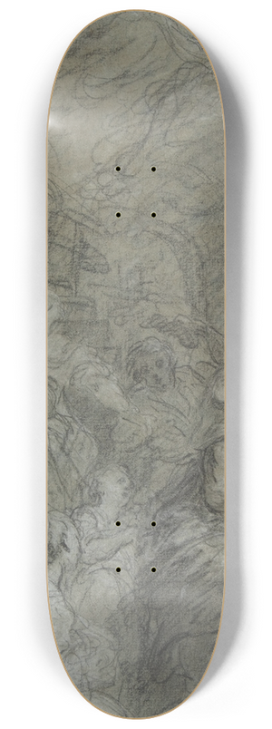 Franois Lemoyne - The Adoration of the Shepherds 8.25 inch art skate deck
