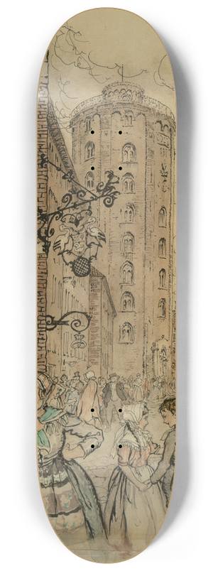 Arthur Rackham - We Went Hand in Hand to the Round Tower 8.25 inch art skate deck