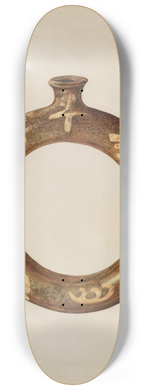 Arthur Stewart - Ring-shaped Pottery Bottle 8.25 inch art skate deck