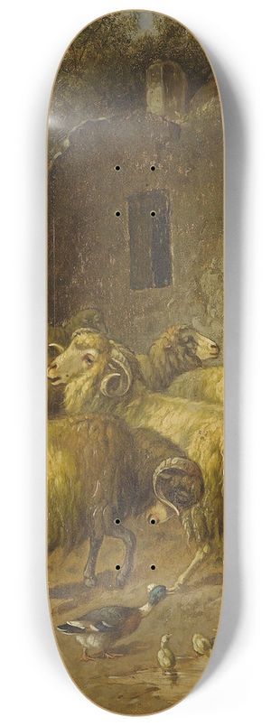 Arthur Trevethin Nowell - Rural Scene 8.25 inch art skate deck