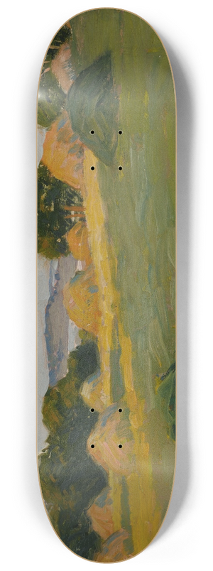 Arthur Wesley Dow - The Hill Field 8.25 inch art skate deck