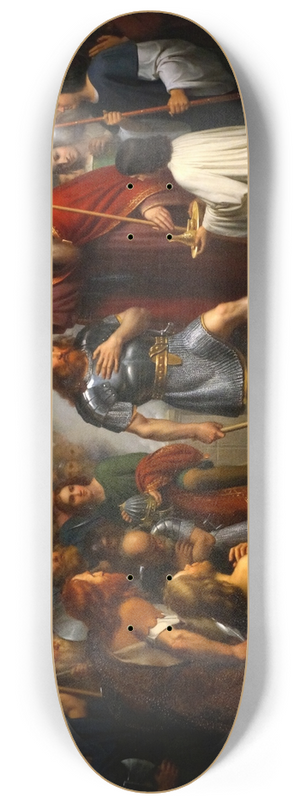 Franois-Louis Dejuinne - The Baptism of Clovis 8.25 inch art skate deck