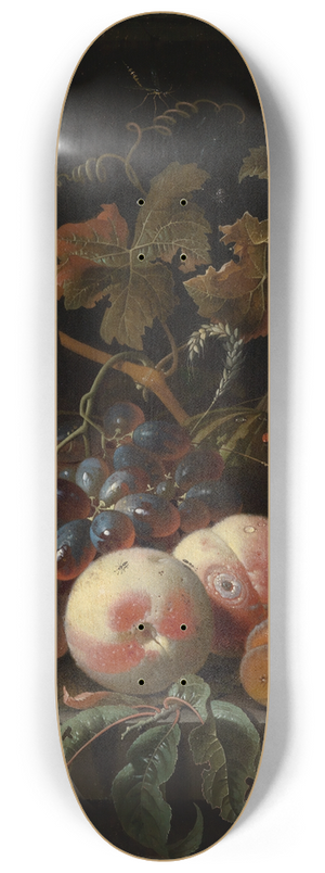 Abraham Mignon - Fruchtstilleben 8.25 inch art skate deck