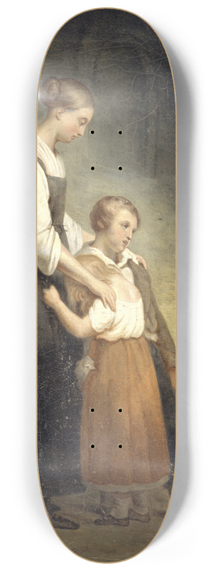 Ary Scheffer - The orphans 8.25 inch art skate deck