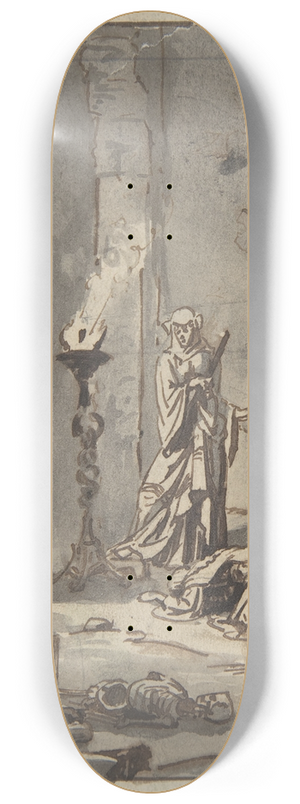 Ary Scheffer - Witch of Endor 8.25 inch art skate deck
