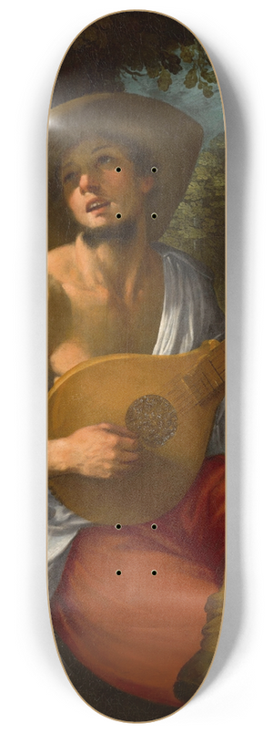 Astolfo Petrazzi - A shepherd playing the cetera 8.25 inch art skate deck