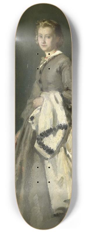 August Alleb - A young Woman 8.25 inch art skate deck