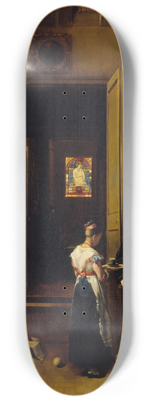 Franois-Marius Granet - La Religieuse malade 8.25 inch art skate deck