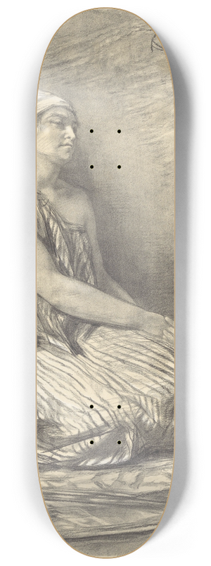 August Alleb - Oosterse vrouw 8.25 inch art skate deck
