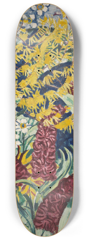 August Babberger - Gartenblumen I 8.25 inch art skate deck