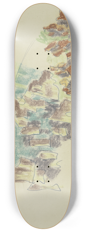 August Babberger - Study of plants 4 8.25 inch art skate deck