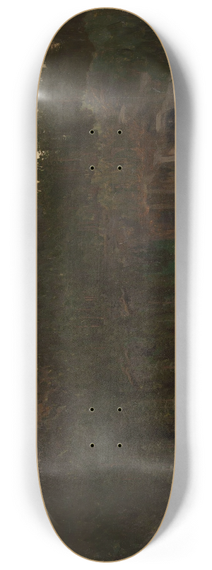 August Cappelen - Landscape Study with a Lake 8.25 inch art skate deck