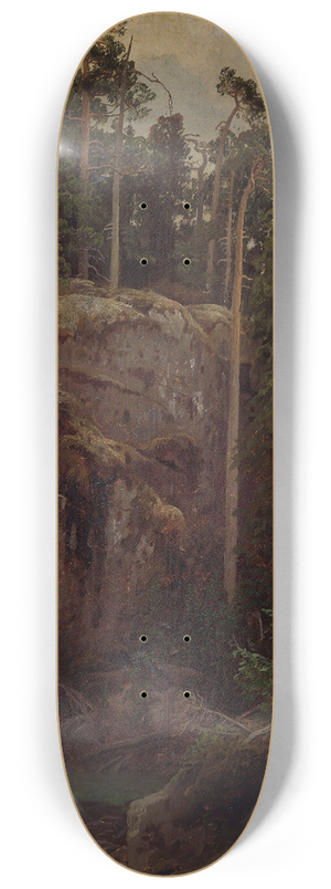August Cappelen - Landscape Study with a Precipice 8.25 inch art skate deck