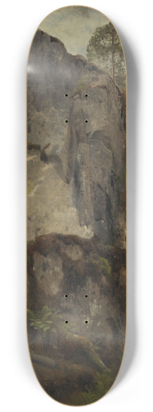 August Cappelen - Study of a Ravine 8.25 inch art skate deck