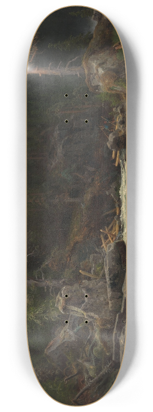 August Cappelen - Waterfall in Telemark 8.25 inch art skate deck
