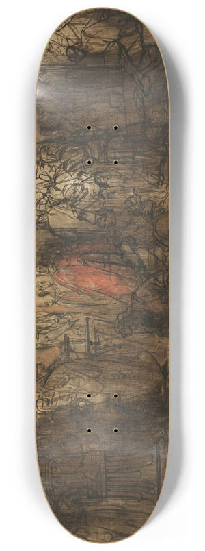 Auguste Barthlmy Glaize - Le Jugement Universel, esquisse 8.25 inch art skate deck