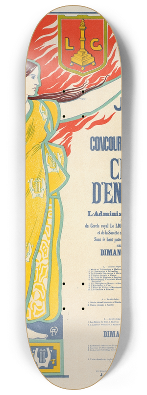 Auguste Donnay - Concours International De Chant Densemble 8.25 inch art skate deck