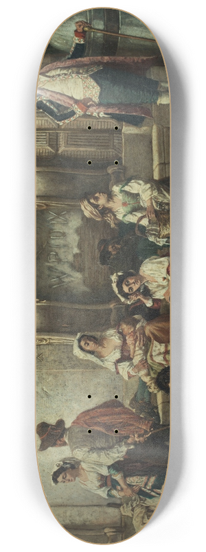 Auguste Dutuit - Porte du palais Farnse  Rome 8.25 inch art skate deck