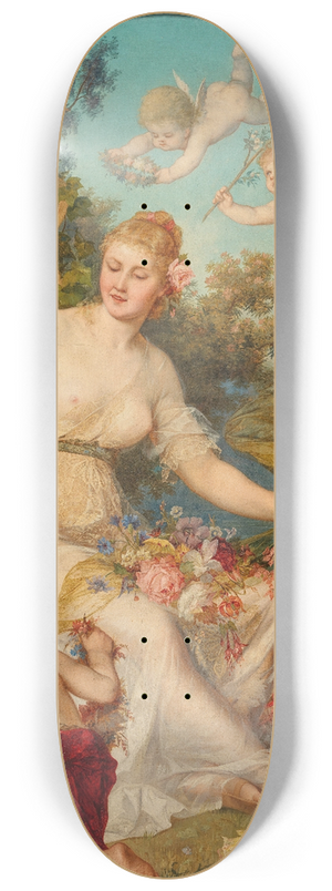 August Eisenmenger - Flora umringt von Putten 8.25 inch art skate deck