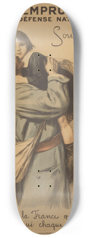 Auguste Leroux - 3e Emprunt de la Dfense Nationale 8.25 inch art skate deck