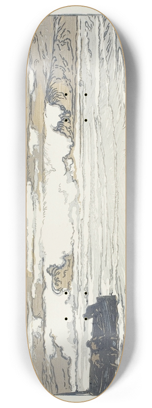 Auguste Louis Lepre - Breaking Waves, September Tide 8.25 inch art skate deck
