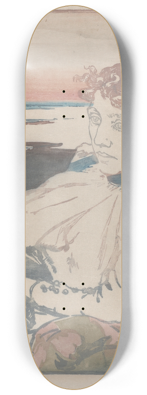 Auguste Louis Lepre - Convalescent, Mme Lepre 8.25 inch art skate deck