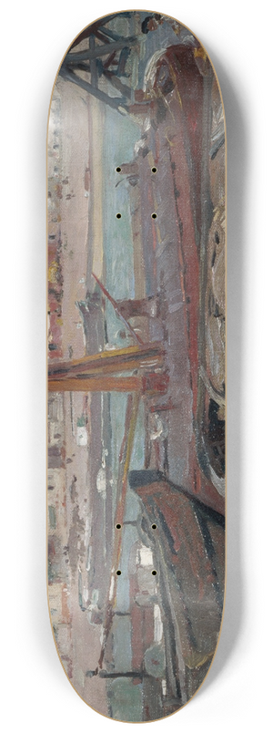 Auguste Louis Lepre - La Seine, au quai de la Rape 8.25 inch art skate deck