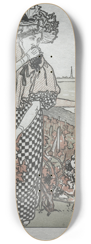 Auguste Louis Lepre - Paris Almanac, 1897; Autumn 8.25 inch art skate deck