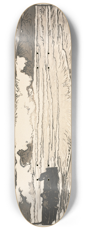 Auguste Louis Lepre - The Breaking Waves, Tide of September 1901 8.25 inch art skate deck