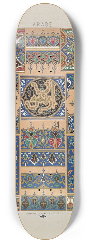 Auguste Racinet - Arabe 3 8.25 inch art skate deck
