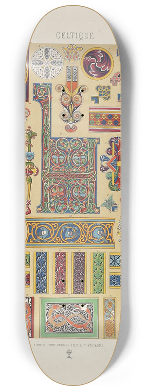 Auguste Racinet - Celtique 2 8.25 inch art skate deck