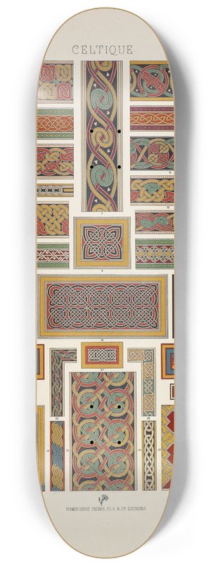 Auguste Racinet - Celtique 8.25 inch art skate deck