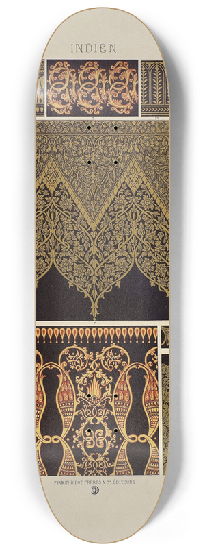 Auguste Racinet - Indien 2 8.25 inch art skate deck