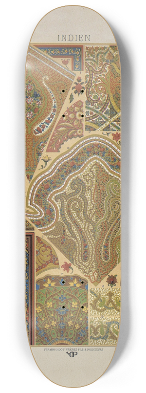 Auguste Racinet - Indien 4 8.25 inch art skate deck