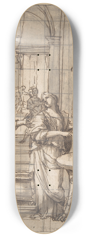 Franois Perrier - Christ in the House of Martha and Mary 8.25 inch art skate deck Franois Perrier - Christ in the House of Martha and Mary 8.25 inch art skate deck