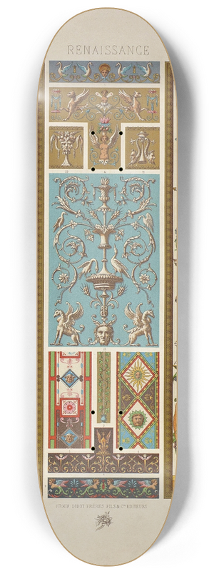 Auguste Racinet - Renaissance 3 8.25 inch art skate deck