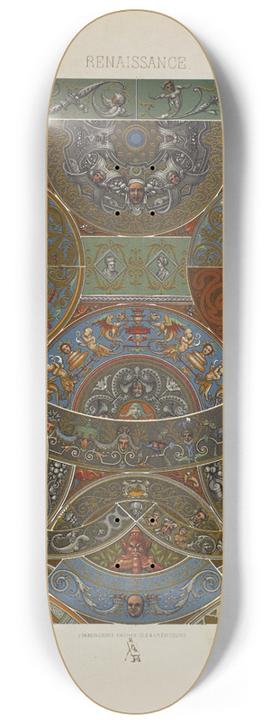 Auguste Racinet - Renaissance 9 8.25 inch art skate deck